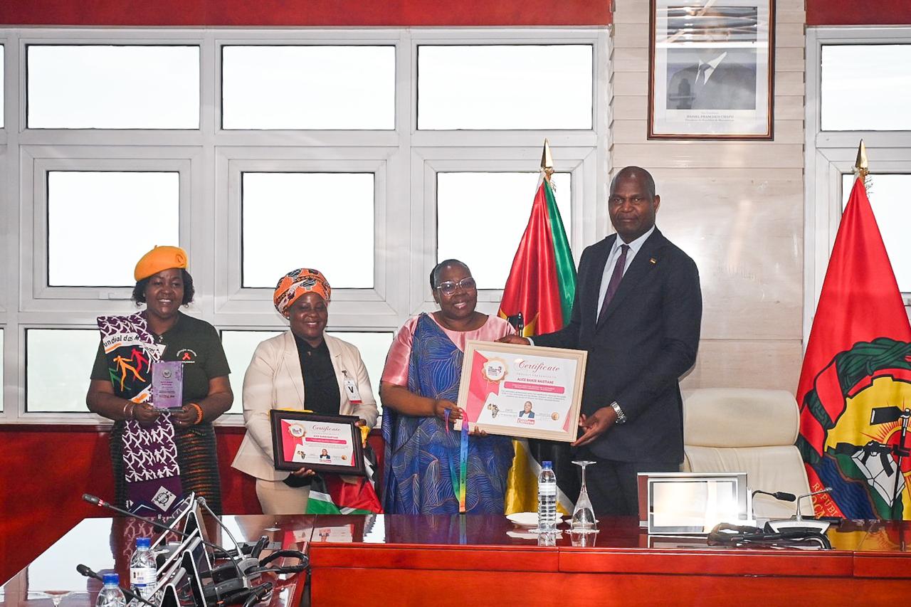 Presidente Chapo homenageia Alice Banze após distinção internacional